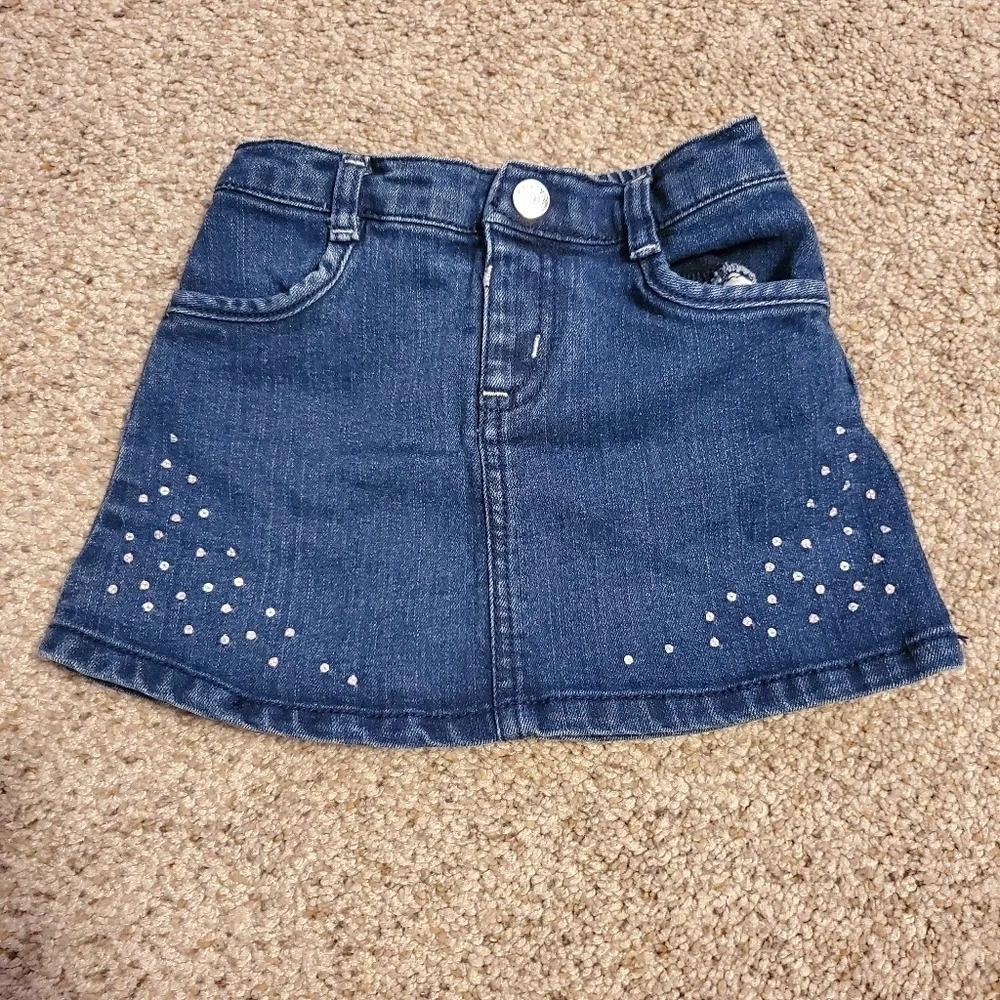 Crazy 8 Toddler Girl Denim Skirt 2T